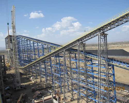 Лентов транспортьор за транспортиране надолу